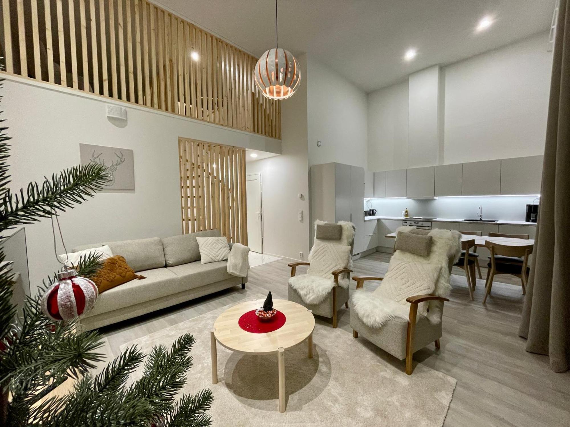 Nordic Wooden House Apartment Rovaniemi Ngoại thất bức ảnh